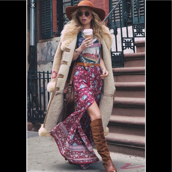 Spell Dresses & Skirts - Reserved Folk Town Skirt - Wine